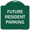 Signmission Future Resident Parking Heavy-Gauge Aluminum Architectural Sign, 18" x 18", GW-1818-9974 A-DES-GW-1818-9974 - alternate 1